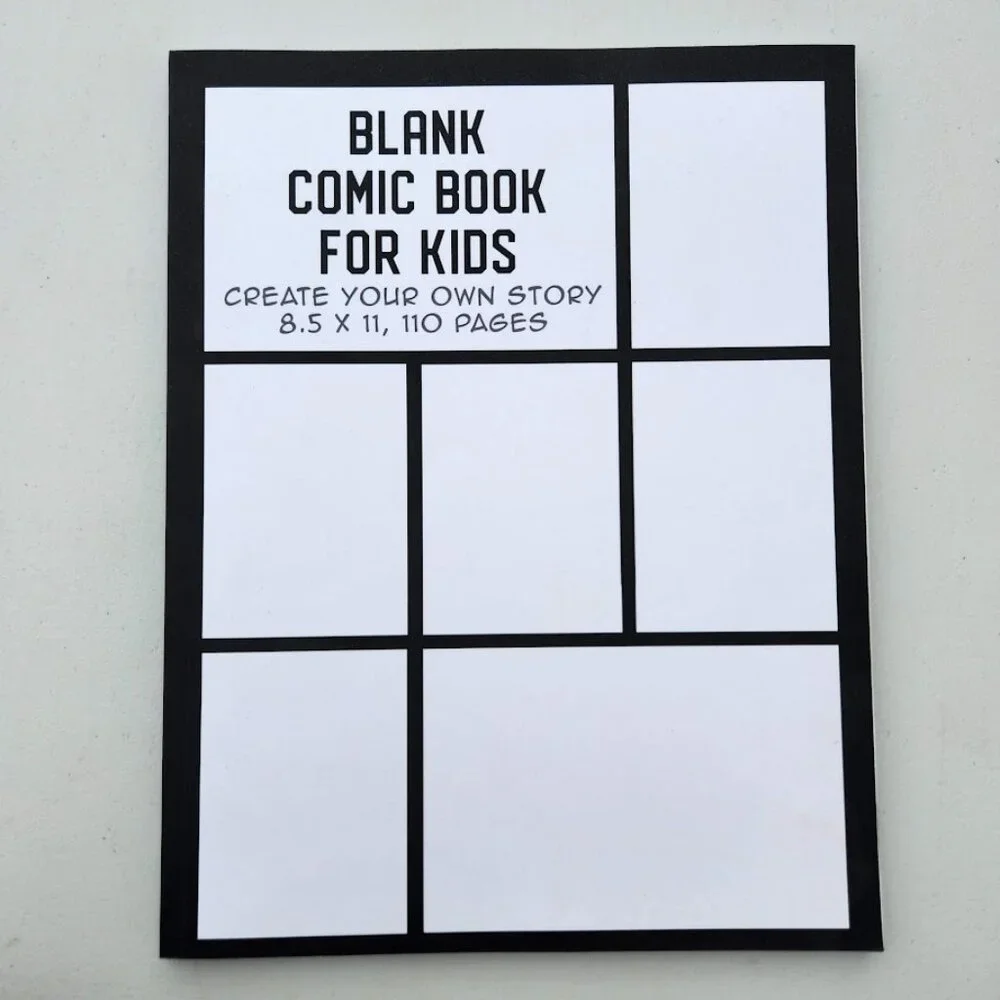 NEW Blank Comic Book for Kids Create Your Own Story, Drawing Comics and Writing